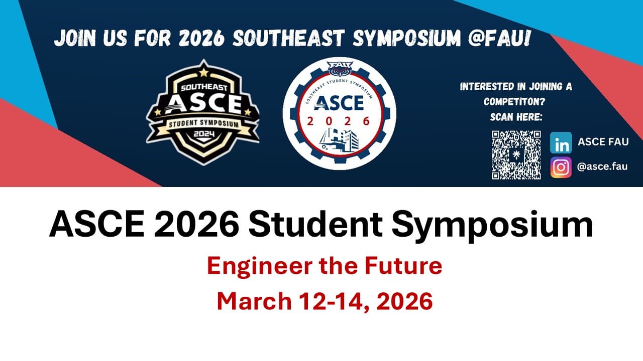 ASCE 2026 Southeast Student Symposium poster